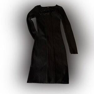 Elegant Black Knit Dress